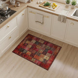 Red Heritage Tribal Patchwork Area Rug