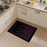Pink Outline Daisy Area Rug