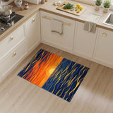 Coastal Sunset Blue Area Rug