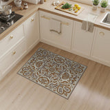 Traditional Persian Ornate Beige Persian Floral Area Rug