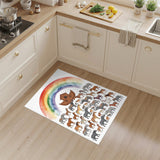 Rainbow Noah's Ark Animal Area Rug