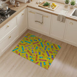 Playful Crayon Doodle Area Rug