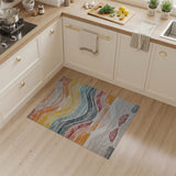 Vibrant Heritage Tribal Wave Area Rug