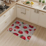 Strawberry Fruit Pattern Area Rug