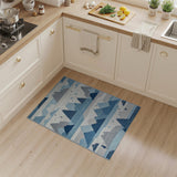 Starry Blue Mountains Woven Area Rug