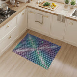 Vibrant Pixel Grid Area Rug