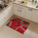 Vibrant Watermelon Fruit Pattern Area Rug