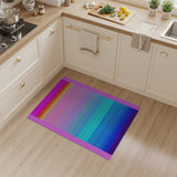 Vibrant Rainbow Gradient Stripe Area Rug