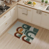 Arched Sunset Landscape Geometric Area Rug