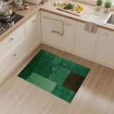 Green Abstract Seagull Panel Area Rug