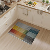 Vibrant Multi-Color Grid Woven Area Rug