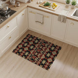 Red Starburst Southwestern Area Rug