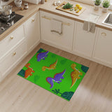 Multi-color and Patterns Playful Cartoon Dinosaur Kids Area Rug