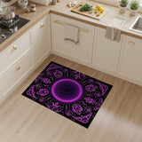 Mystical Purple Mandala Area Rug