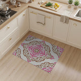 Traditional Persian Vibrant Pink Persian Medallion Area Rug