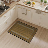 Gold Heritage Woven Border Rug