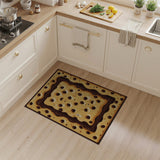 Brown and Tan Chocolate Chip Cookie Area Rug