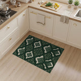 Intricate Emerald Trellis Persian Rug