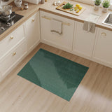 Lush Green Diagonal Woven Geometric Rug