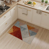 Vibrant Geometric Triangle Area Rug