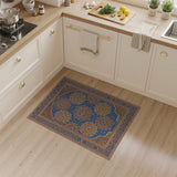 Blue Persian Star Medallion Area Rug