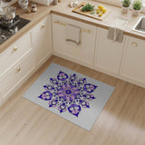 Floral Vintage Purple Floral Mandala Area Rug