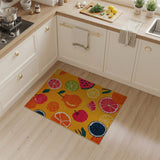Vibrant Fruit Medley Orange Area Rug