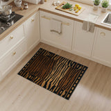 Bold Geometric Tiger Stripe Area Rug