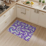 Abstract Area Purple Purple Swirl Abstract Area Rug
