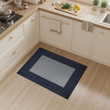 Navy Blue Border Woven Area Rug