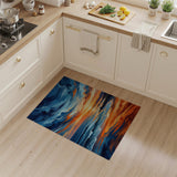 Dramatic Coastal Sunset Waves Area Rug
