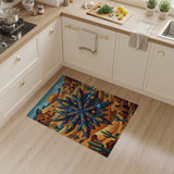 Southwestern Corn Mandala Desert Rug