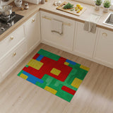 Multi-color and Patterns Bold Geometric Multi-Color Area Rug