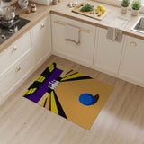 Bowling Alley Lane with Blue Ball Area Rug