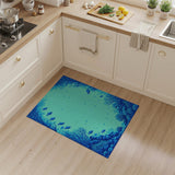 Blue Coral Reef Fish Underwater Area Rug