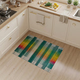 Geometric Modern Multi-color and Patterns Vibrant Multi-Color Geometric Stripe Area Rug