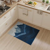 Moonlit Blue Mountains Area Rug