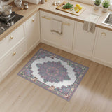 Pastel Mandala Floral Vintage Area Rug