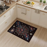 Cosmic Mandala Galaxy Star Area Rug