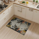 Twin Deer Antler Peaks Abstract Area Rug