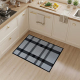 Black White Buffalo Check Geometric Modern Area Rug