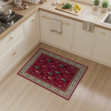 ODIKA Nutcracker Christmas Washable Area Rug - Low Pile Non-Slip Holiday Decor