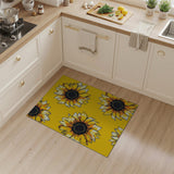 Sunny Sunflower Sketch Area Rug