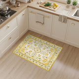 Yellow Floral Vintage Yellow Floral Vintage Area Rug