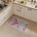 Ombre Stacked Hearts Pink Area Rug