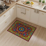 Vibrant Multi-Color Persian Medallion Area Rug
