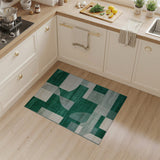 Emerald Green Emerald Green Geometric Modern Area Rug