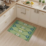 Southwestern Green Southwestern Geometric Area Rug