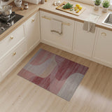 Modern Pink Abstract Area Rug