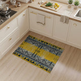 Bold Yellow Southwestern Geometric Area Rug
